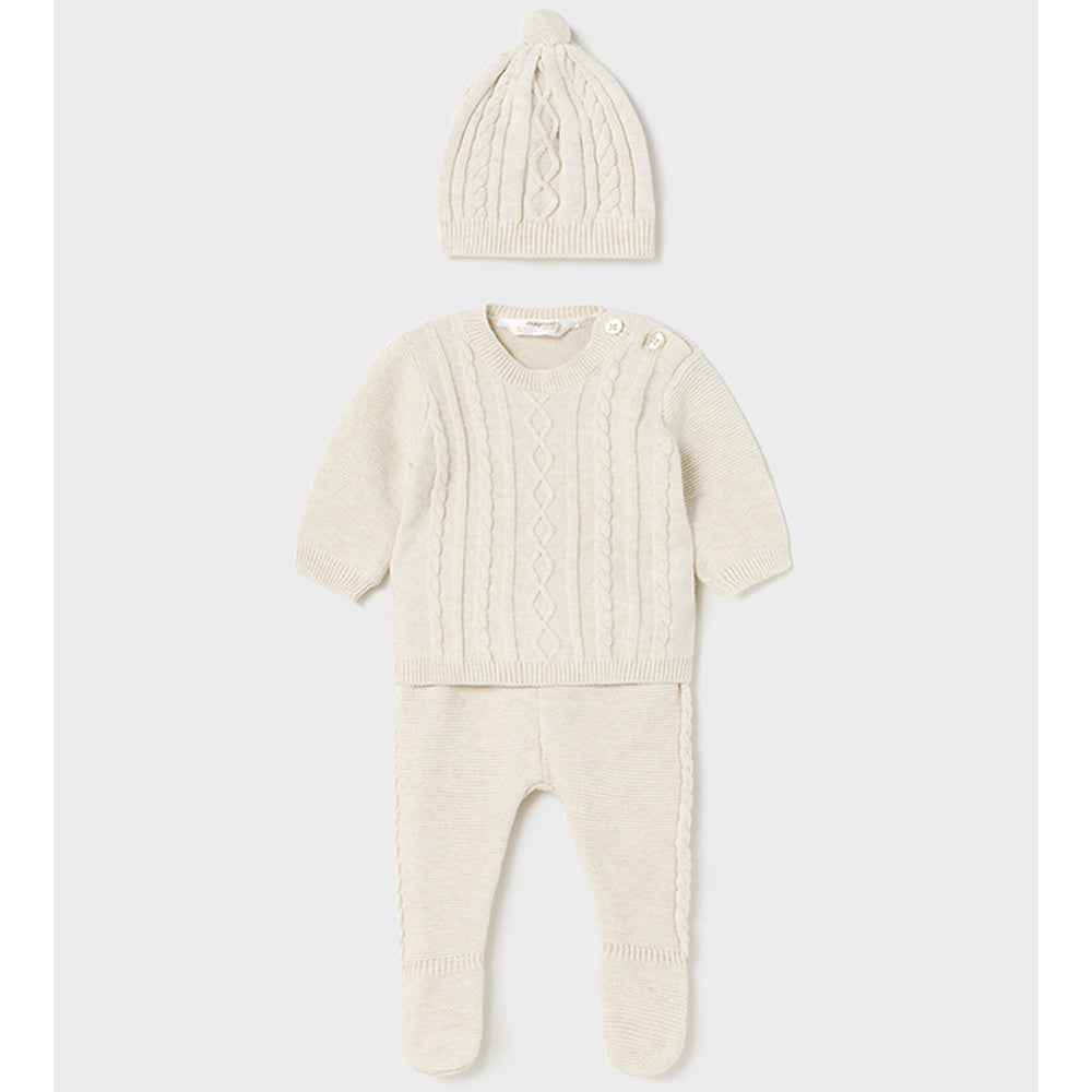 Cream Ecofriends Knit Leg Warmer Set