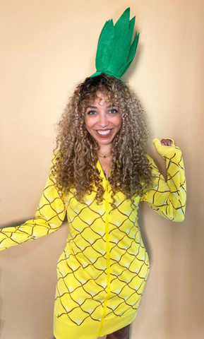 Pineapple halloween curly hairstyles