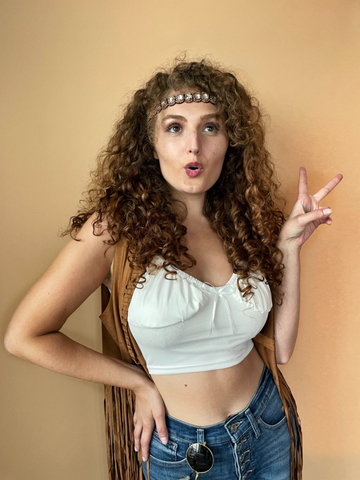 Hippie curly hair extensions