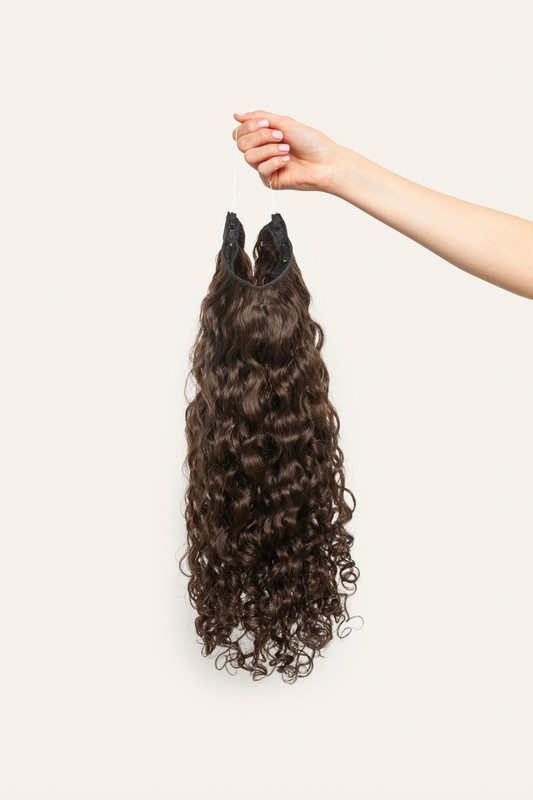 Chestnut Curly Slip-On Hair Extensions 180G 22” – Bebonia