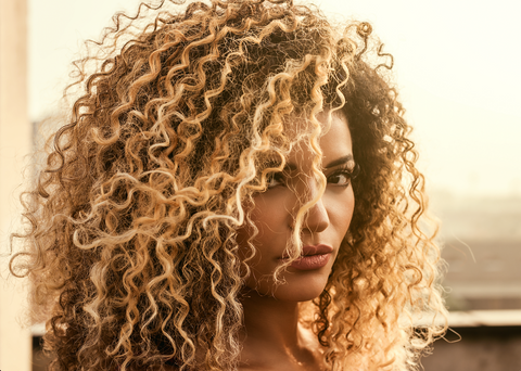 how to care for blonde curly hair