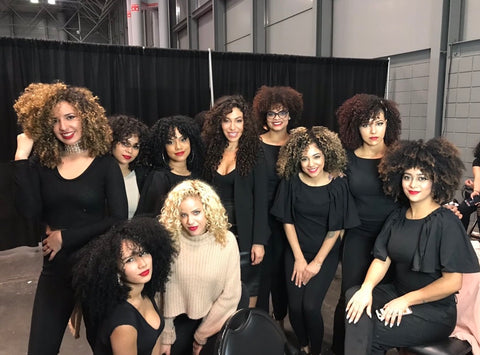 Group photo at the New York Hair Show
