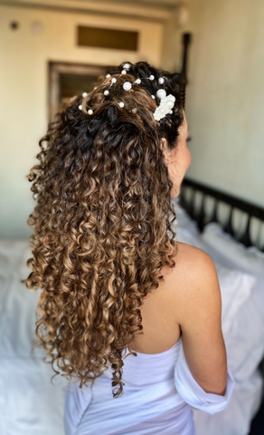 curly wedding hair