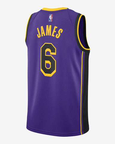 LeBron James Los Angeles Lakers Statement Swingman Jersey– JerseyConnect