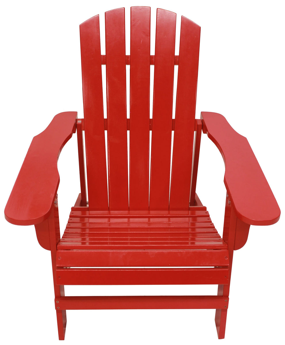 Red Adirondack Chair - scidedesign