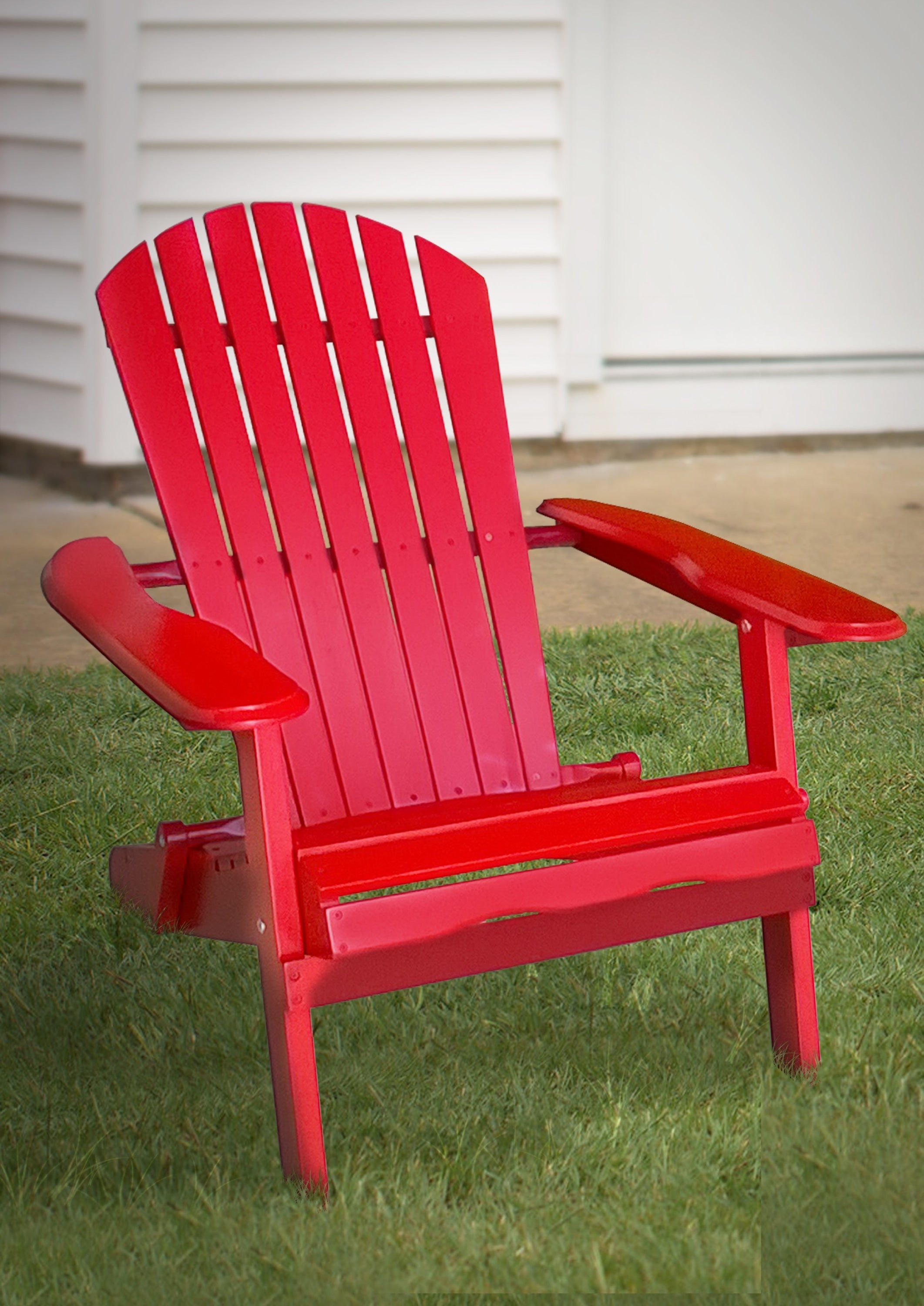 Red Folding Adirondack Chair  Leigh Country