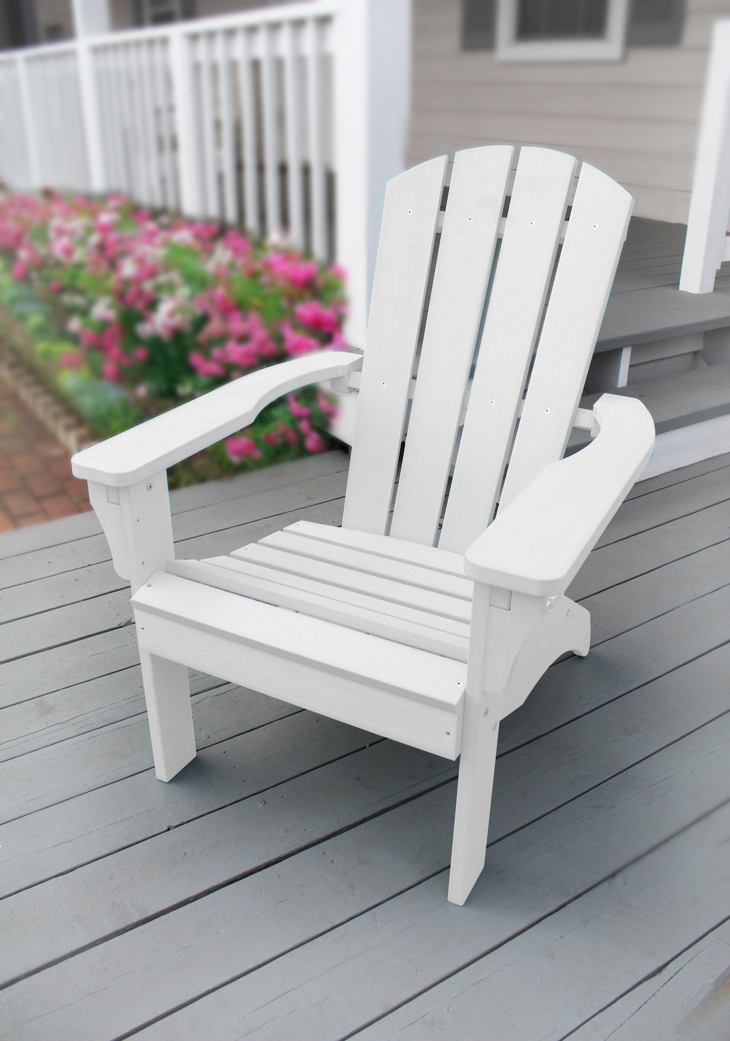 White Poly Resin Adirondack Chair Leigh Country