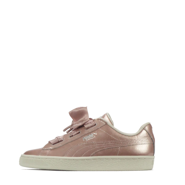 puma basket heart rose gold