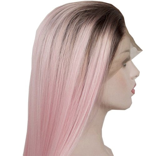 cheap long pink wigs