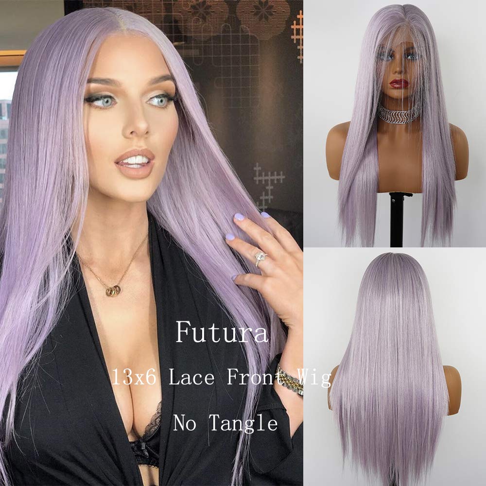 wigs with purple highlights