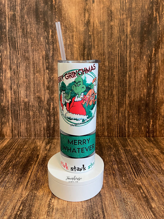 Grinch Tumbler, Christmas Grinch My Day is Booked Custom 20oz Skinny Tumbler,  the Grinch, Grinch Cup -  Finland