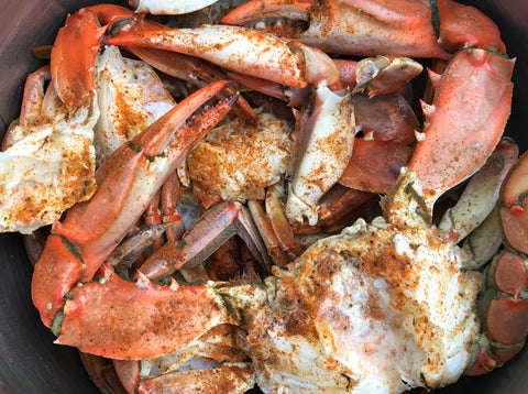 Crabs prepared for dinner