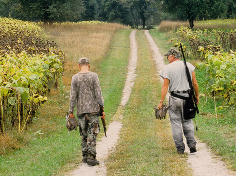 Spending time in the field with family and friends