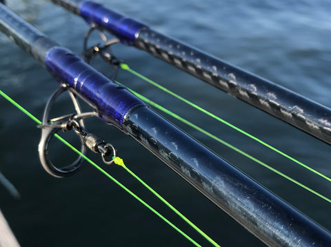 Saltwater fishing rods with Billfisher tackle for Spanish mackerel