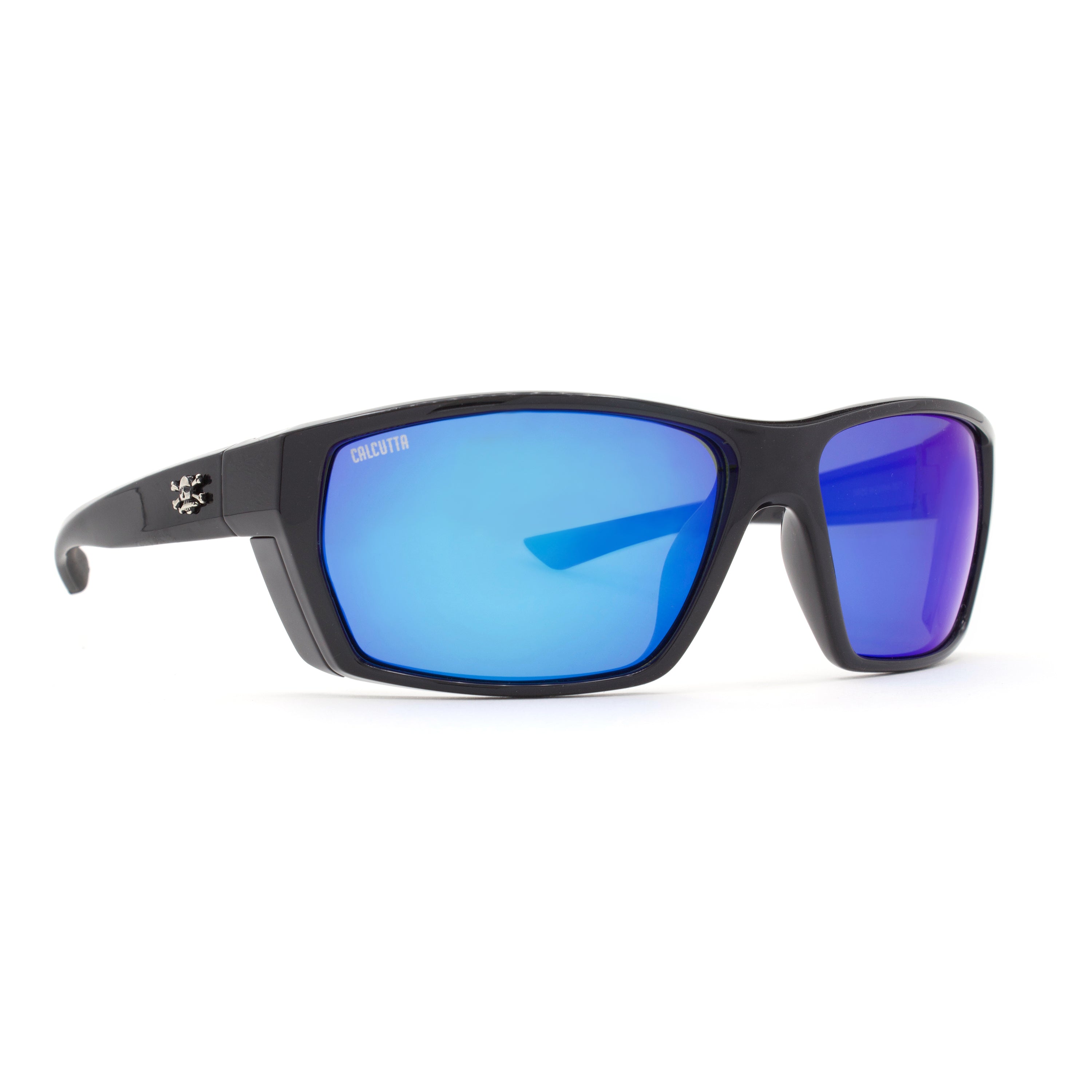 Calcutta Cayman Polarized Sunglasses - Black/Green Mirror