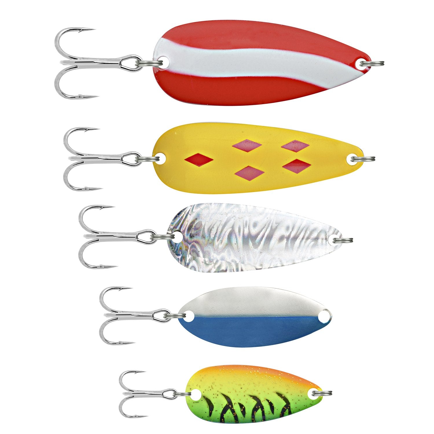 Red & White Fishing Spoons