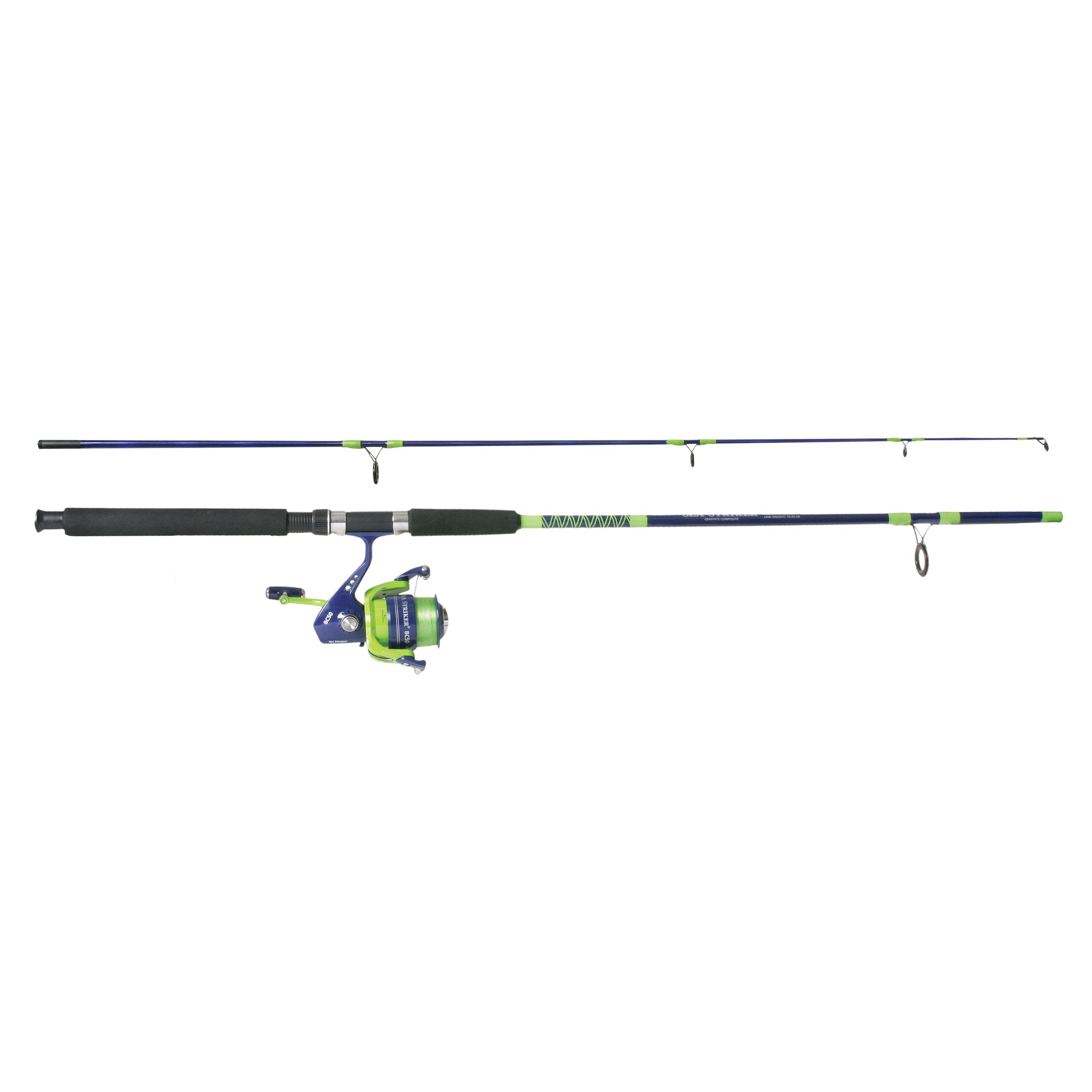 Sea Striker PT50/SS80PG Surf Spinning Combo, 8-Feet, 2 Piece with Line