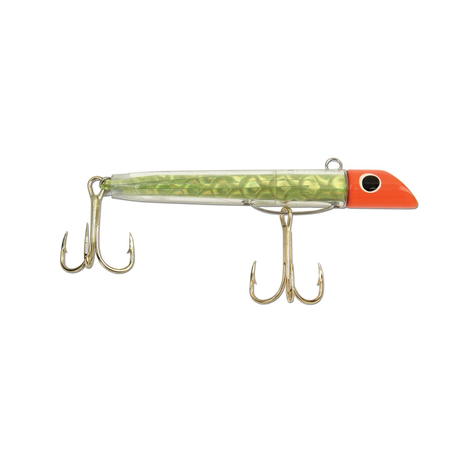 Sea Striker Got-Cha 100 Series Plug Lures w/ Bucktail, Red/White