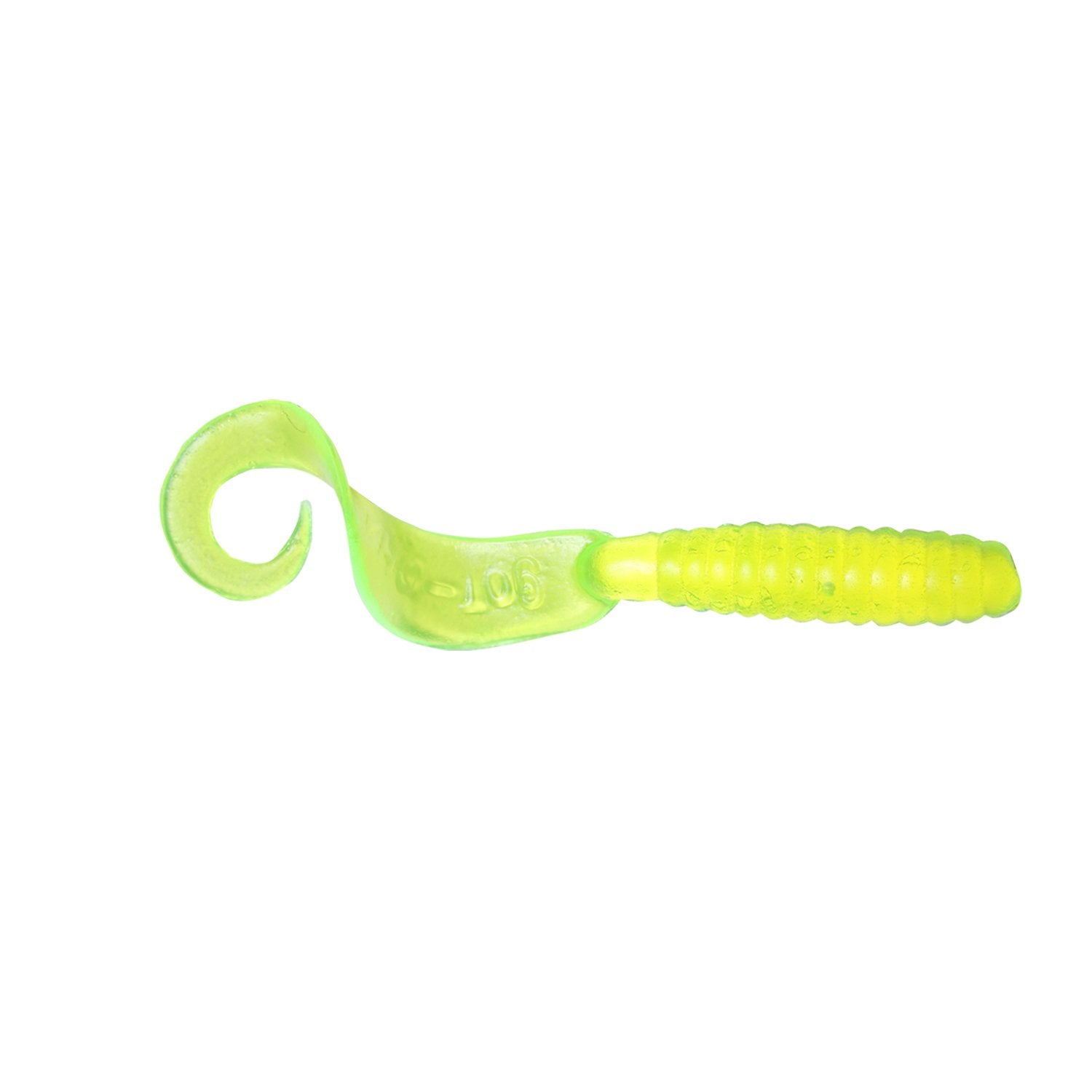 5 Curly-Tail Grub (10 Pack) - Root Beer Green