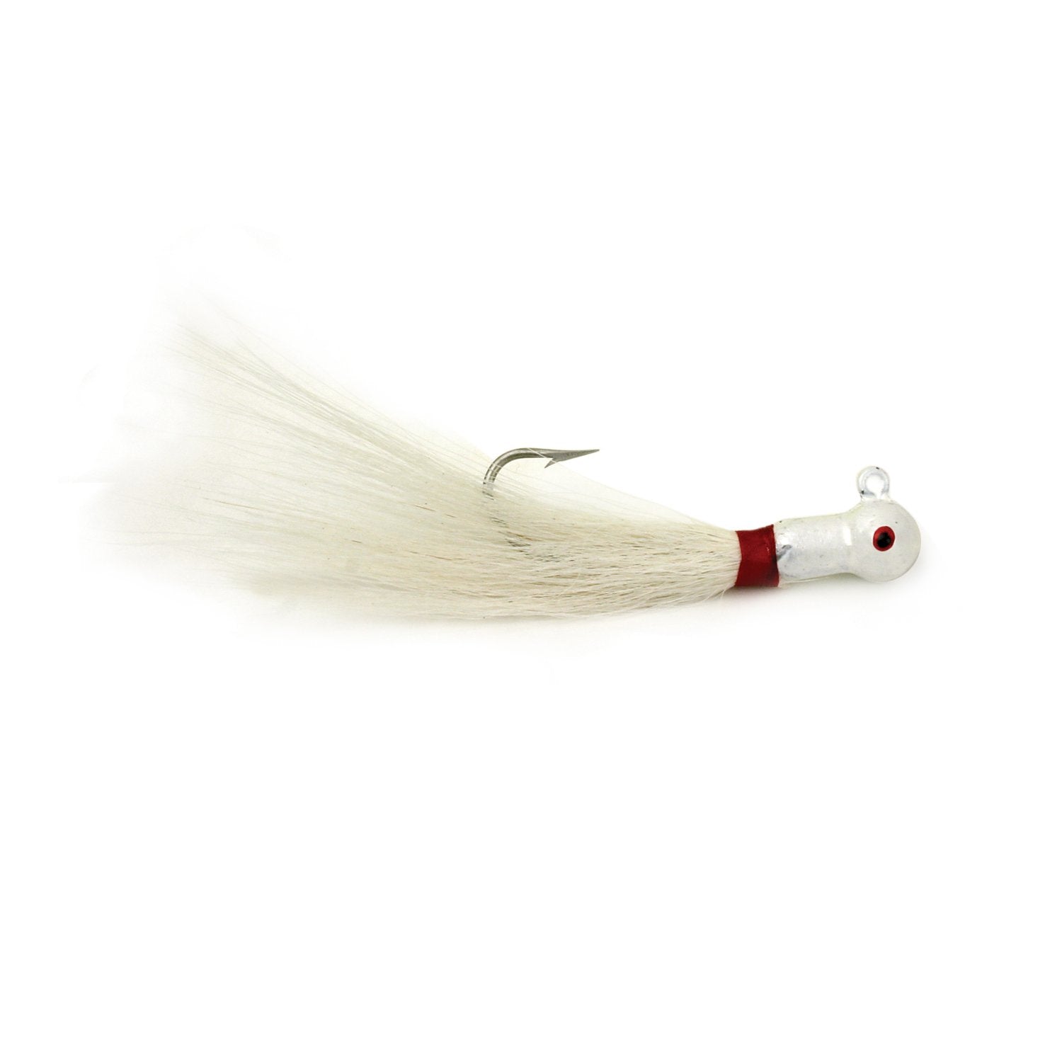 10pks 1/4oz Fishing Bucktail Spinnerbait Hand-tied w/ Natural Deer Hair  Pink Whi