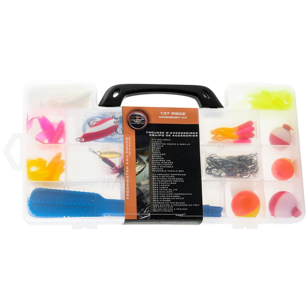 South Bend Worm Gear 88-piece Tackle Box, Pink/Purple