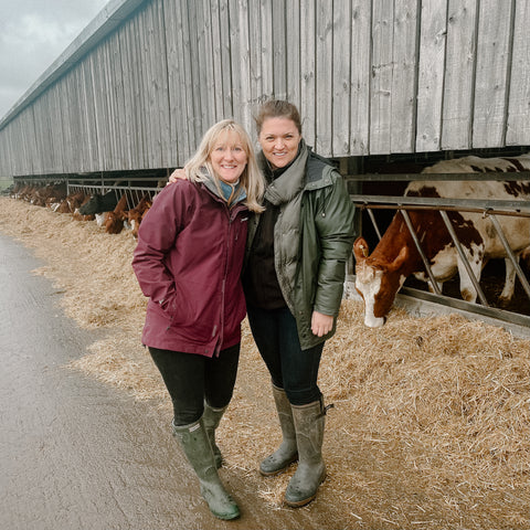 Caroline from Acorn Organic Dairy and Caroline from Shepherds Purse