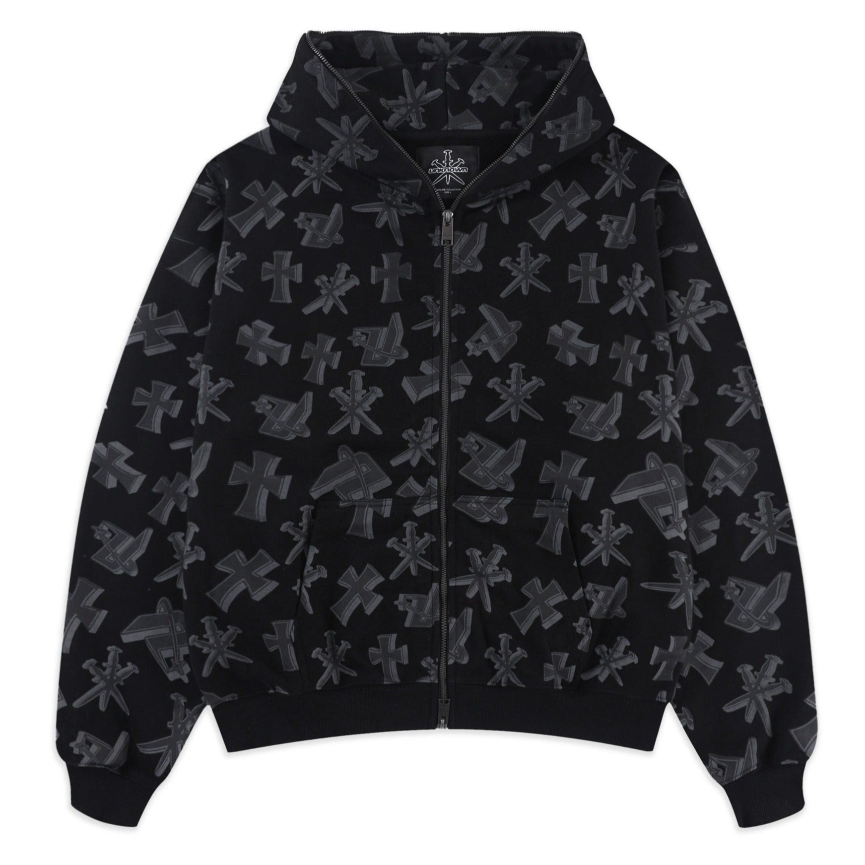 GLO DAGGER ZIP HOODIE – Unknown London