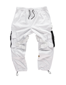 white tech pants