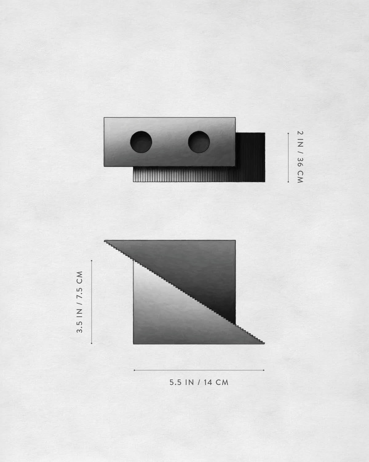 Technical drawing of CANDLE BLOCKS.