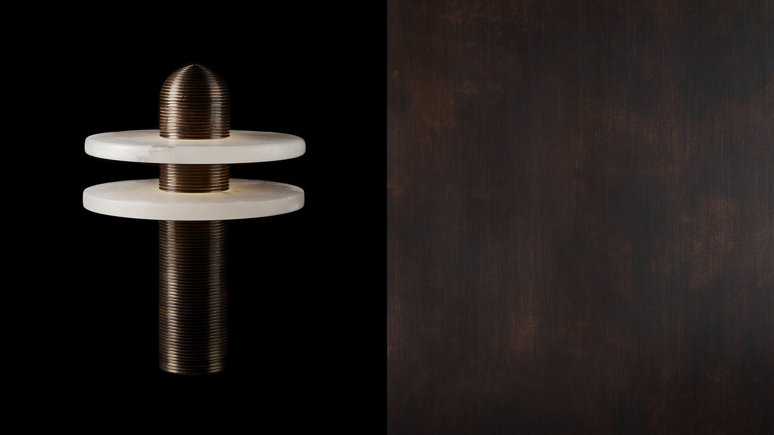 MEDIAN : TABLE LAMP IN OIL-RUBBED BRONZE