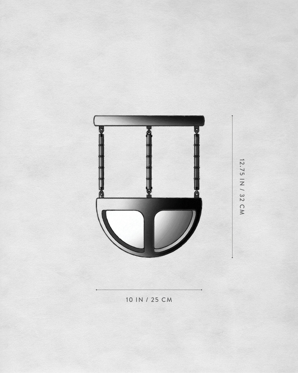 Technical drawing of REPRISE : CEILING EXTENDED SMALL.