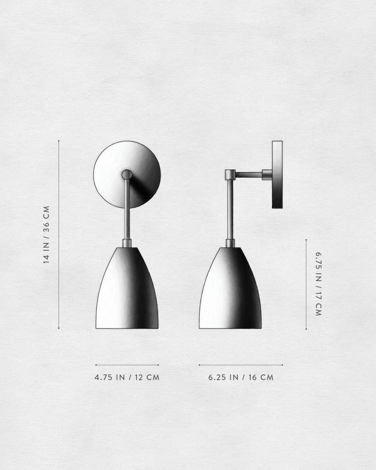 Technical drawing of TWIG : SCONCE.