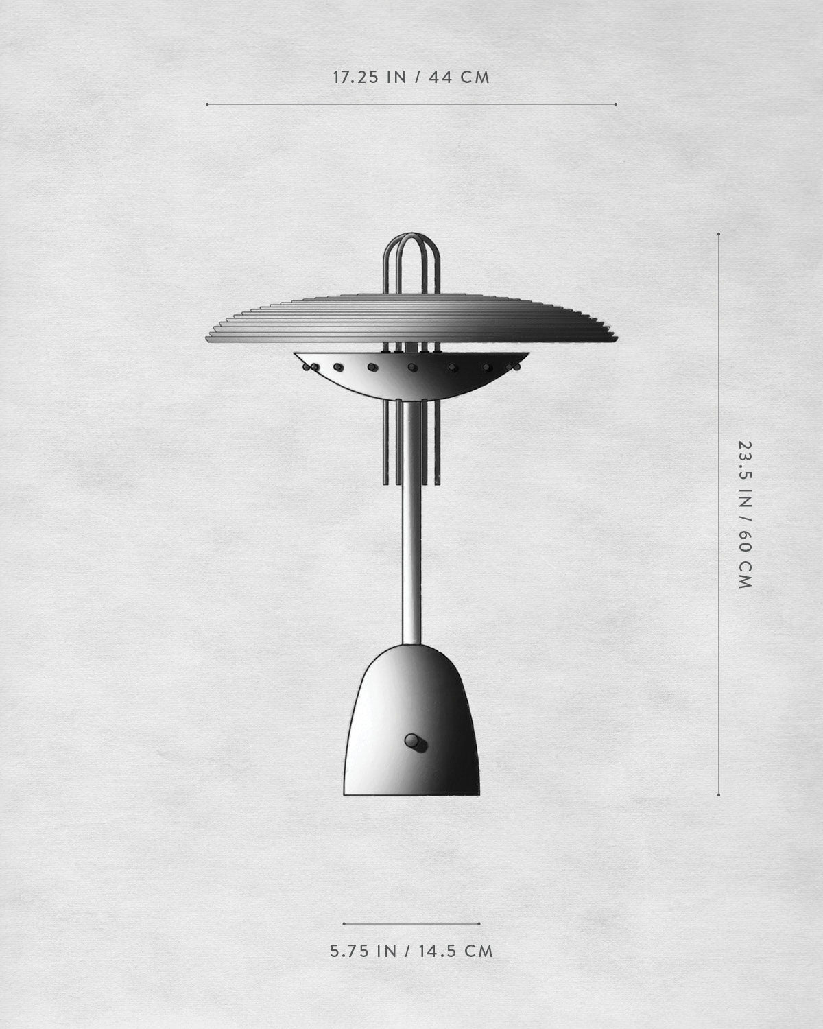 Technical drawing of SIGNAL Y : TABLE LAMP.