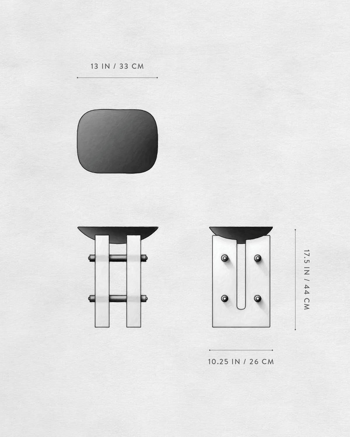 Technical drawing of SEGMENT : COCKTAIL TABLE.