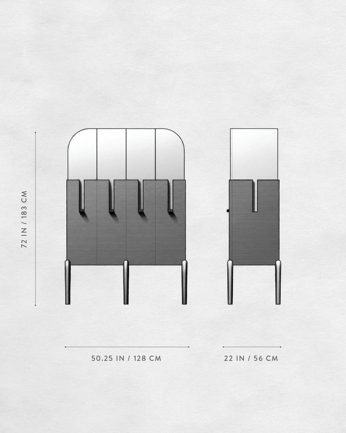 Technical drawing of INTERLUDE : CABINET VARIATION 02.