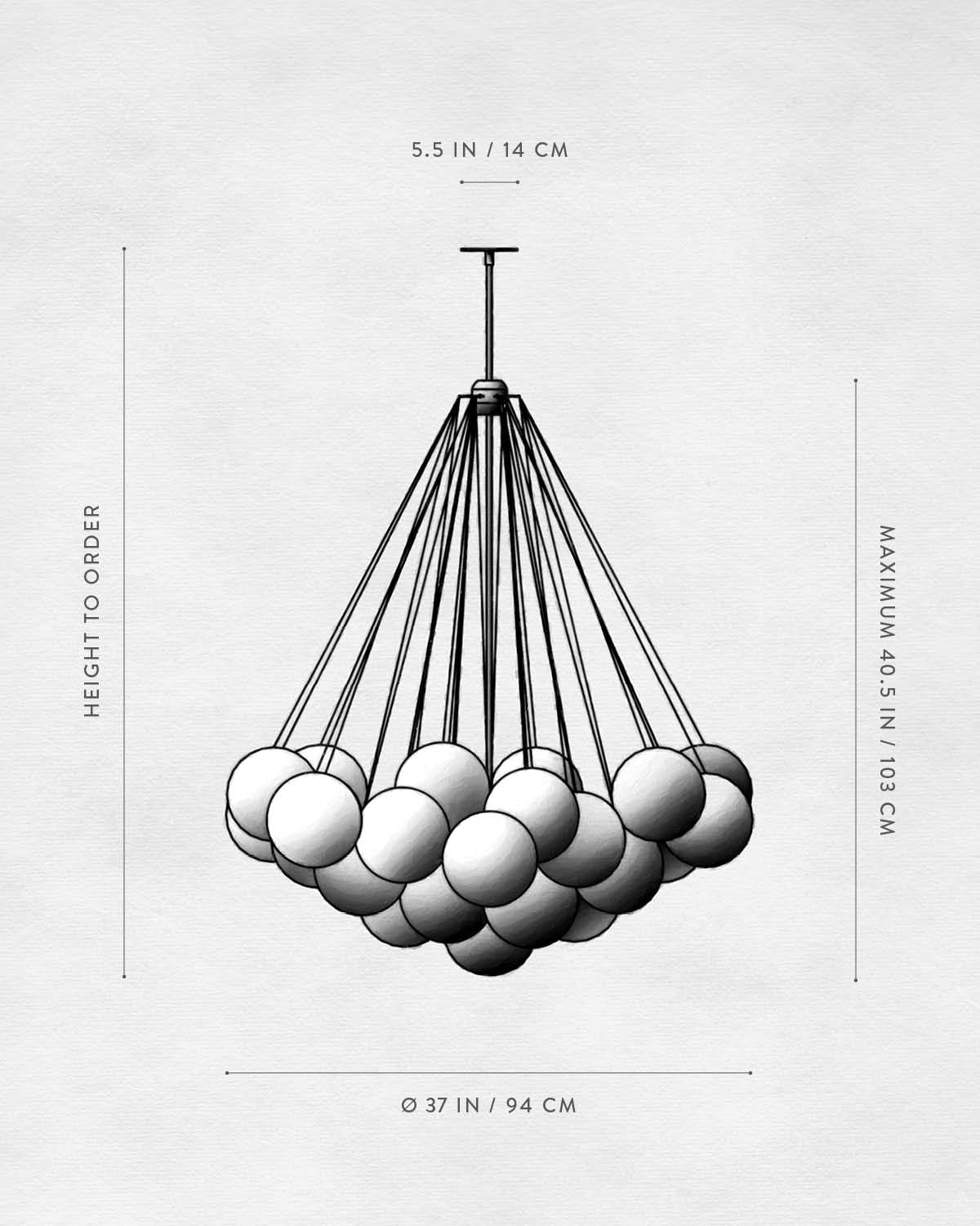 apparatus studio cloud chandelier