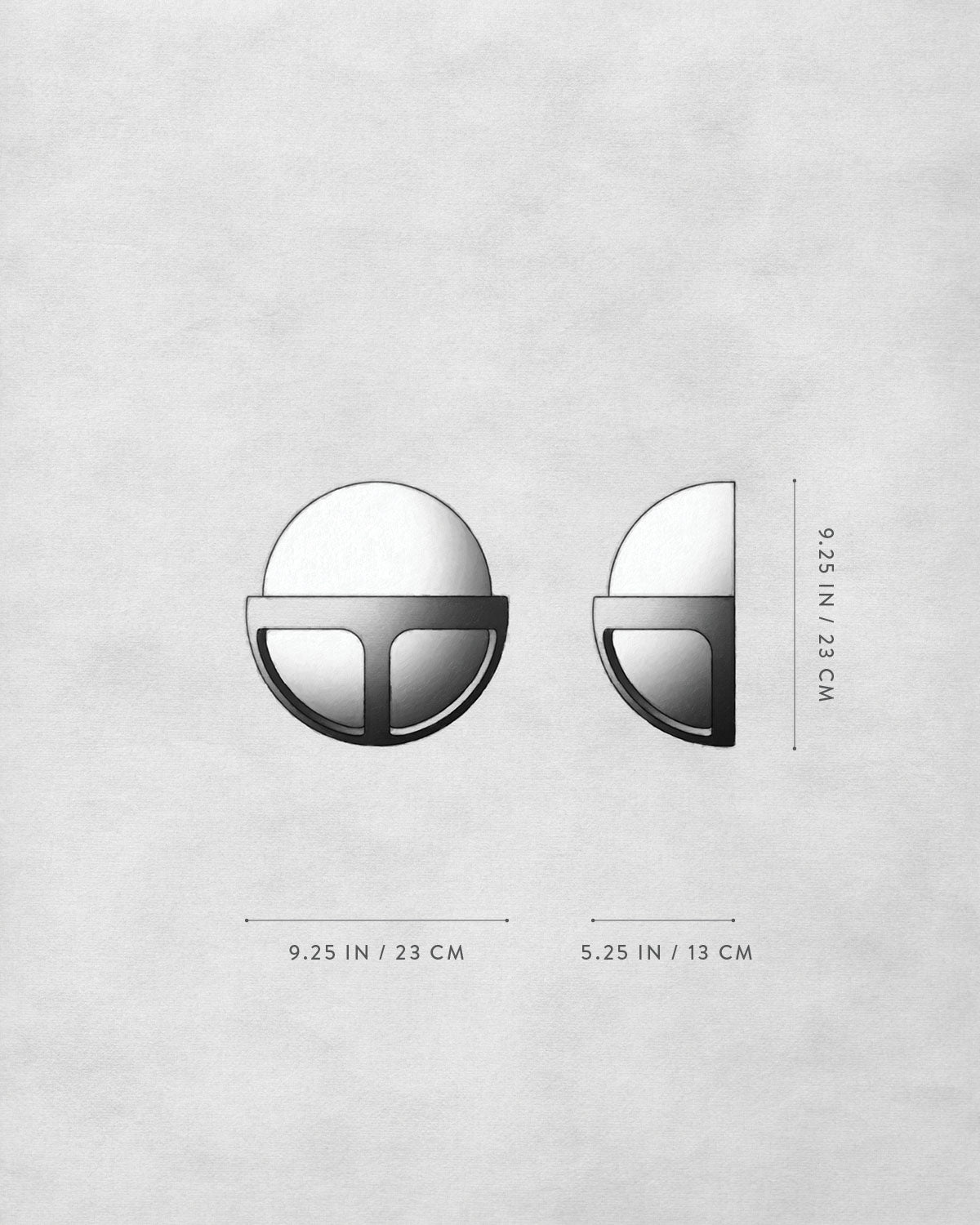 Technical drawing of REPRISE : SCONCE SMALL.