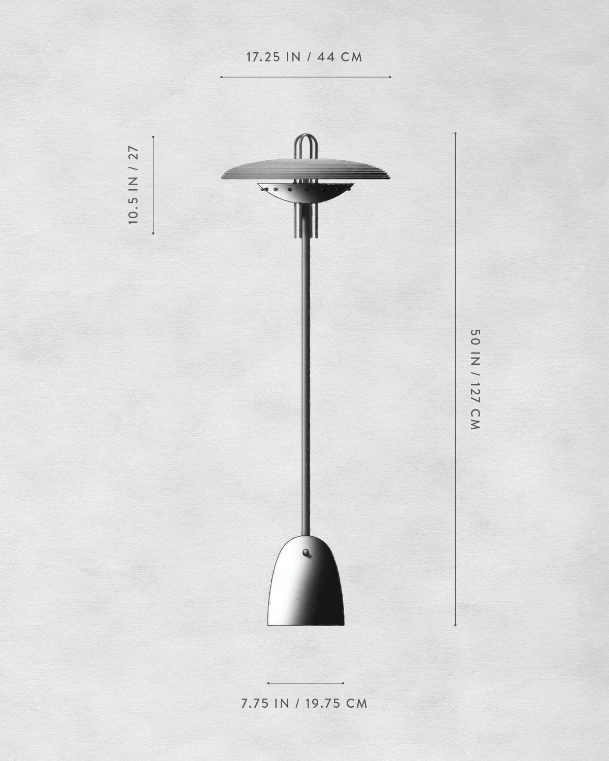 Technical drawing of SIGNAL Y : FLOOR LAMP.