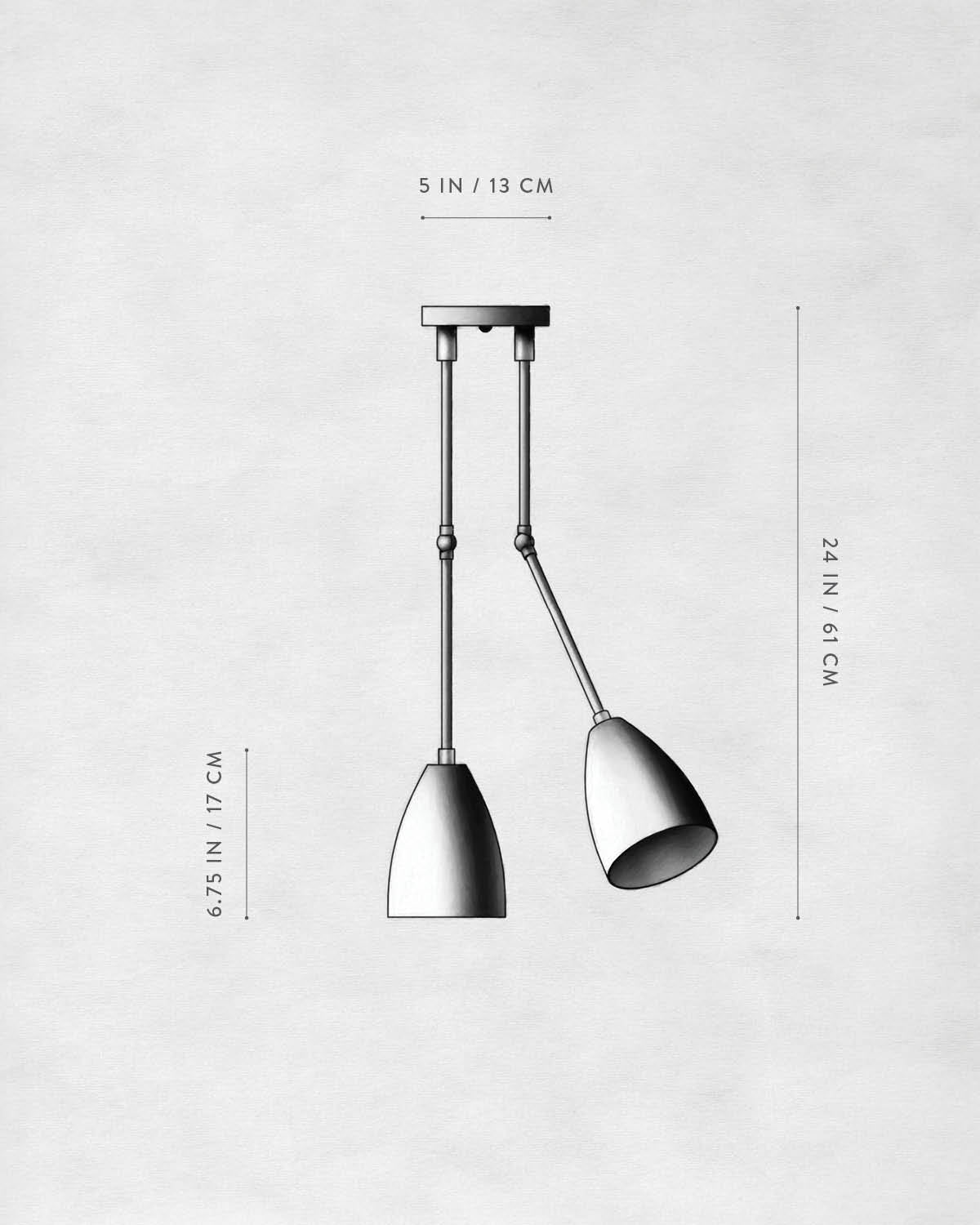 Technical drawing of TWIG : 2 DOWNLIGHT.