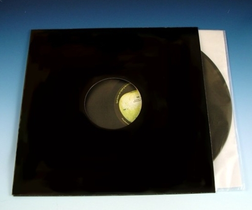 Black Die-Cut LP Jacket with Center Hole SAMPLE | Sleeve City