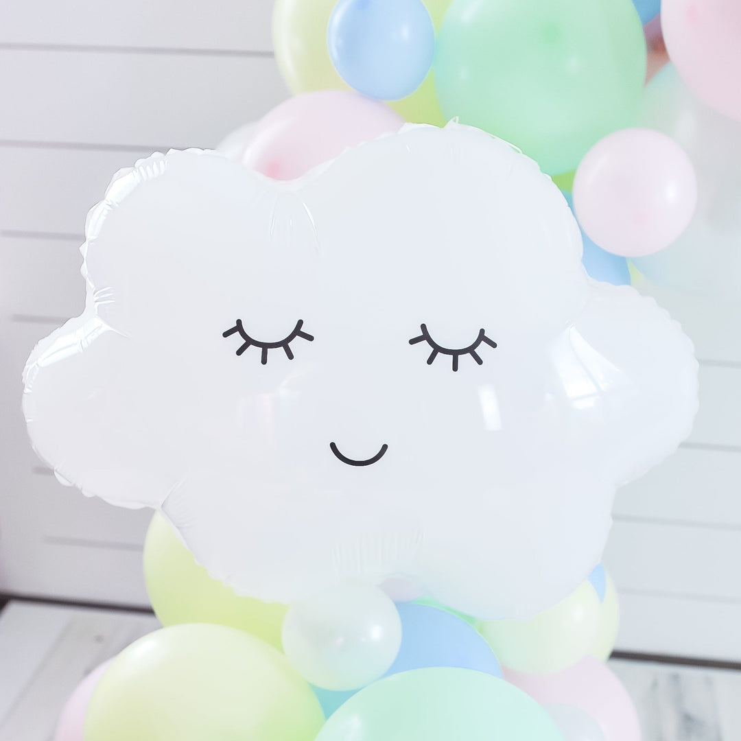 Iridescent Happy Cloud Balloon  Rainbow Party Decorations, Sunshine Party  Decor – Soiree Love