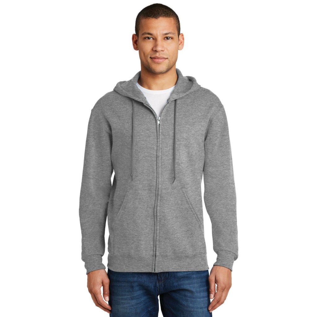 jerzees nublend full zip hooded sweatshirt