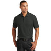 Port Authority® Tall Core Classic Pique Polo Tlk100 - Deep Black / Lt - Polos/knits
