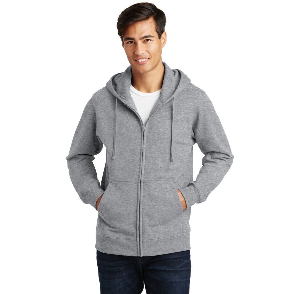 port and company zip up hoodie