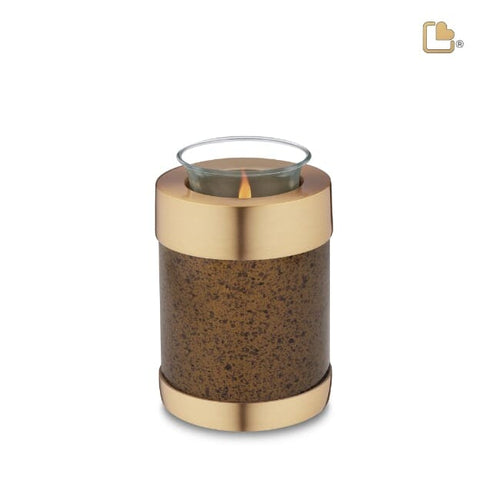 Speckled Auburn Cremation Tealight