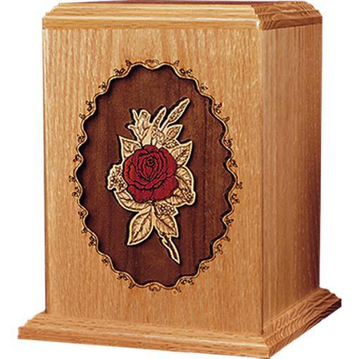 Rose Wood Handcrafted Urn - Urns.com product image