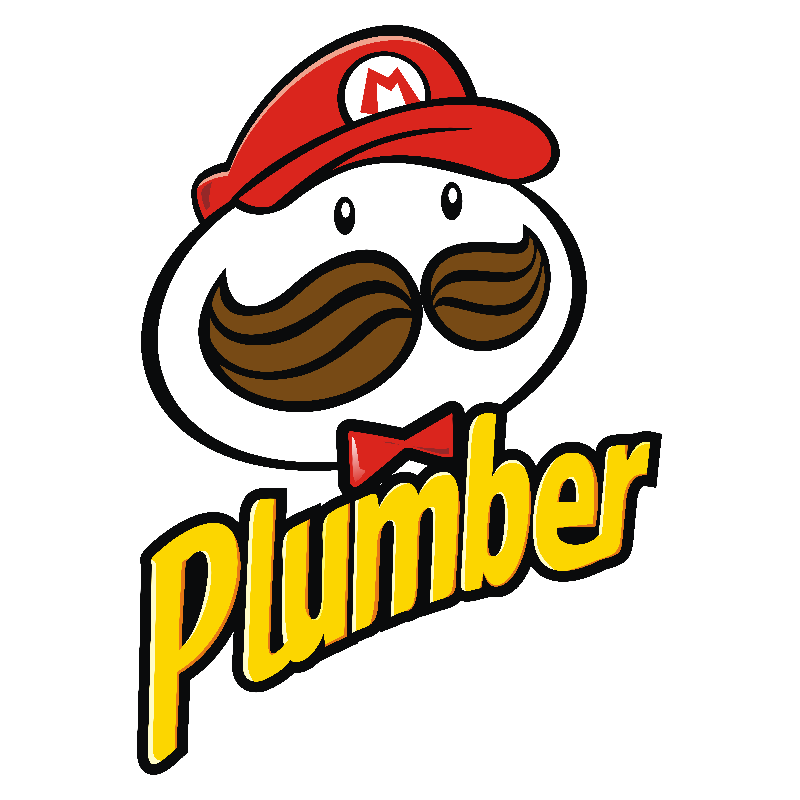 Plumber - PixelRetro Video Game T-shirts - Super Mario Bros - Pringles