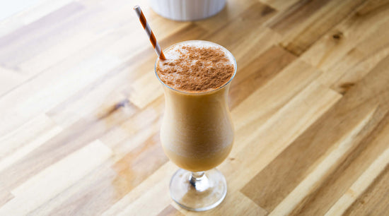 Cinnamon bun flavored Wendy's frosty copycat in glass