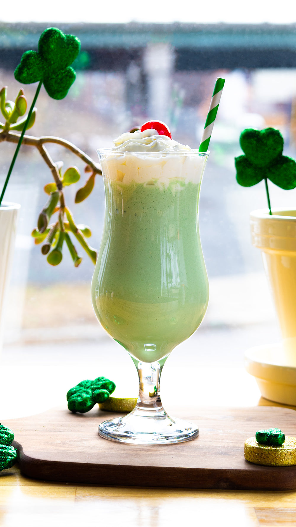 Matcha Collagen Shamrock Shake