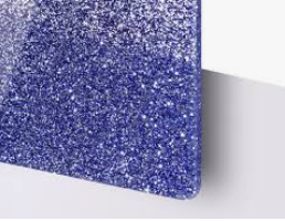 Silver Belle Design - Blue Glitter Acrylic